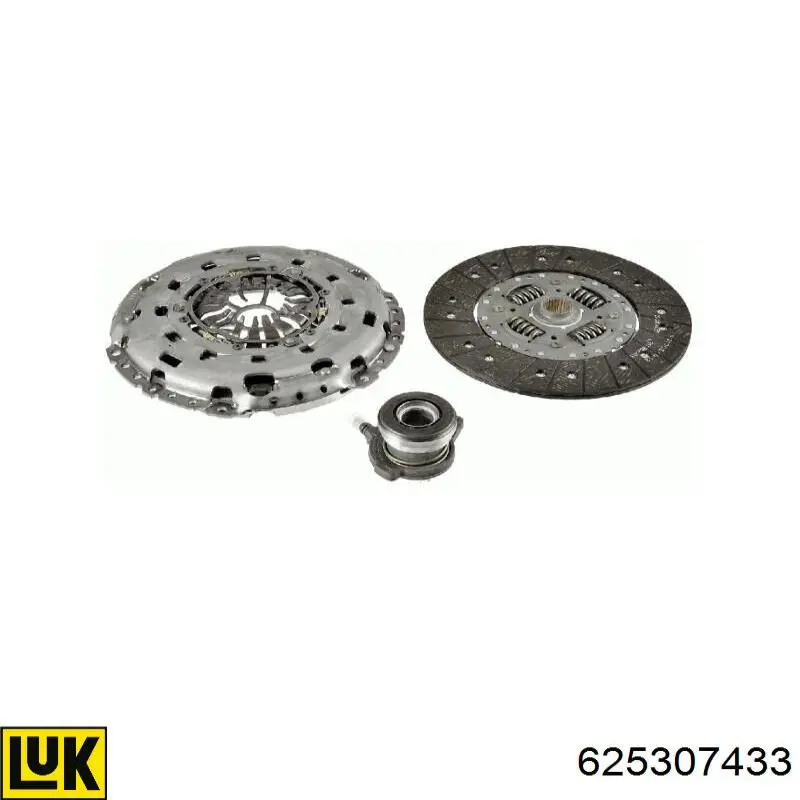 Kit de embraiagem (3 peças) LUK 625307433 preço, a partir de 344,39 USD