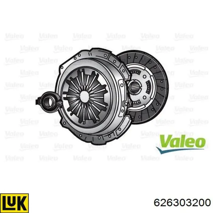 Kit de embraiagem (3 peças) LUK 626303200 preço, a partir de 215,27 USD