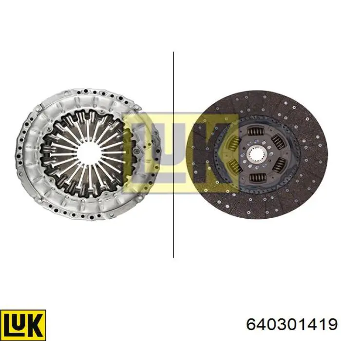 Kit de embraiagem (3 peças) LUK 640301419 preço, a partir de 564,96 USD