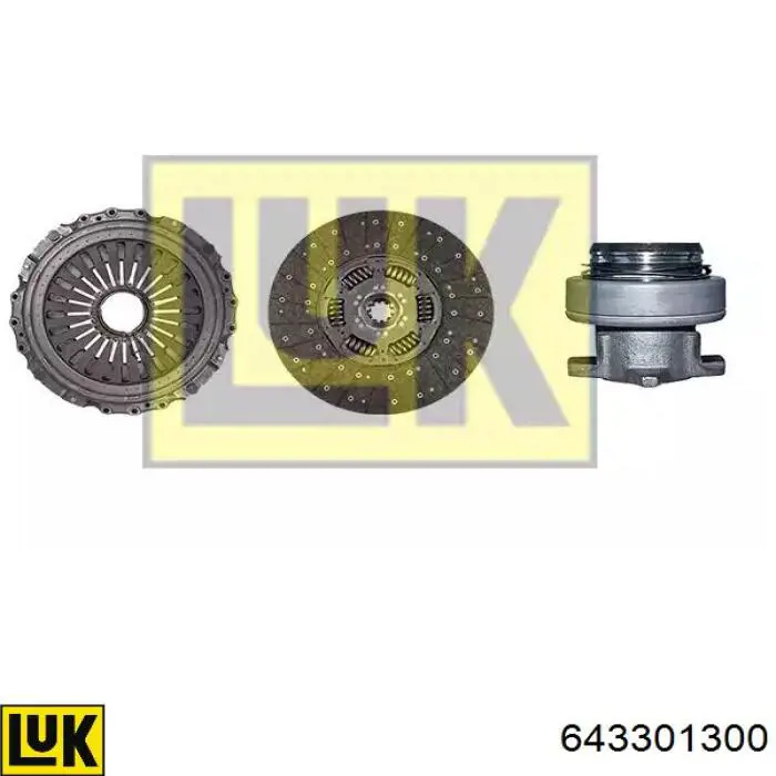 Kit de embraiagem (3 peças) LUK 643301300 preço, a partir de 721,43 USD