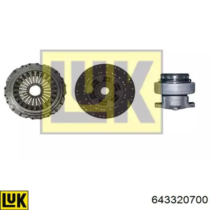 643320700 LUK Kit de embraiagem (3 peças)