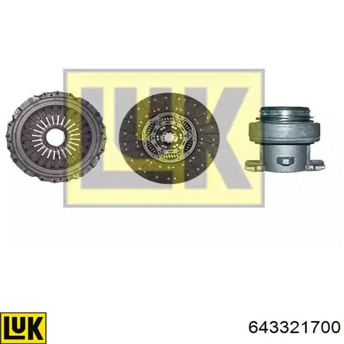 Kit de embraiagem (3 peças) LUK 643321700 preço, a partir de 663,36 USD