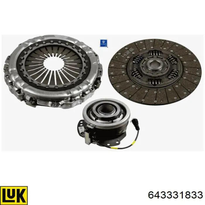 643345533 LUK Kit de embraiagem (3 peças)