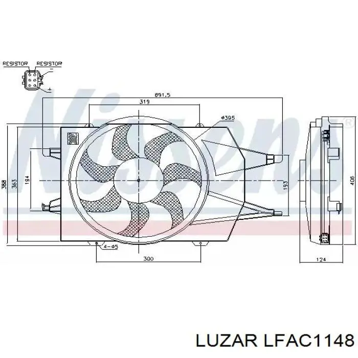 Difusor do radiador de aparelho de ar condicionado, montado com roda de aletas e o motor Polcar 527923W1 preço, a partir de 108,99 USD