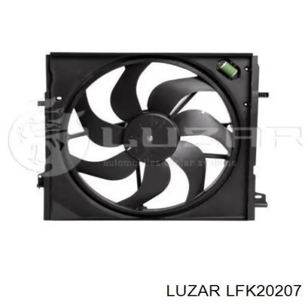 Ventilador elétrico de esfriamento montado (motor + roda de aletas) Luzar LFK20207 preço, a partir de 82,73 USD