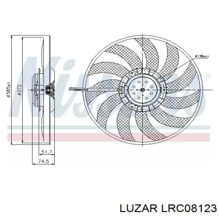 Radiador de esfriamento de motor Luzar LRC08123 preço, a partir de 146,26 USD