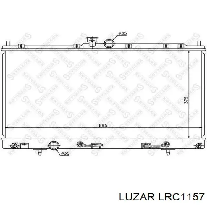 Radiador de esfriamento de motor Luzar LRC1157 preço, a partir de 105,68 USD