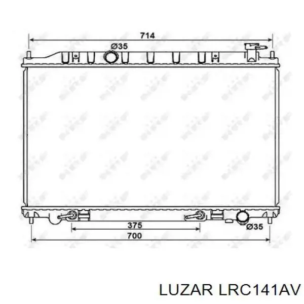 Radiador de esfriamento de motor 2749081 Polcar