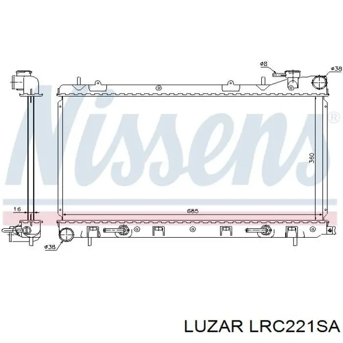 Compre 45111SA000 Subaru Radiador de esfriamento de motor