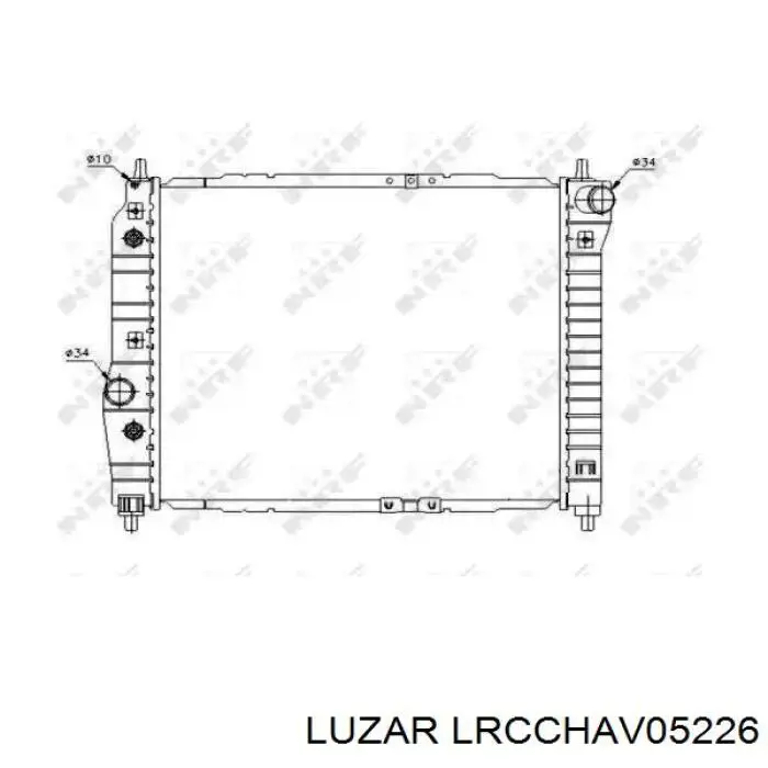 Radiador de esfriamento de motor Luzar LRCCHAV05226 preço, a partir de 93,83 USD