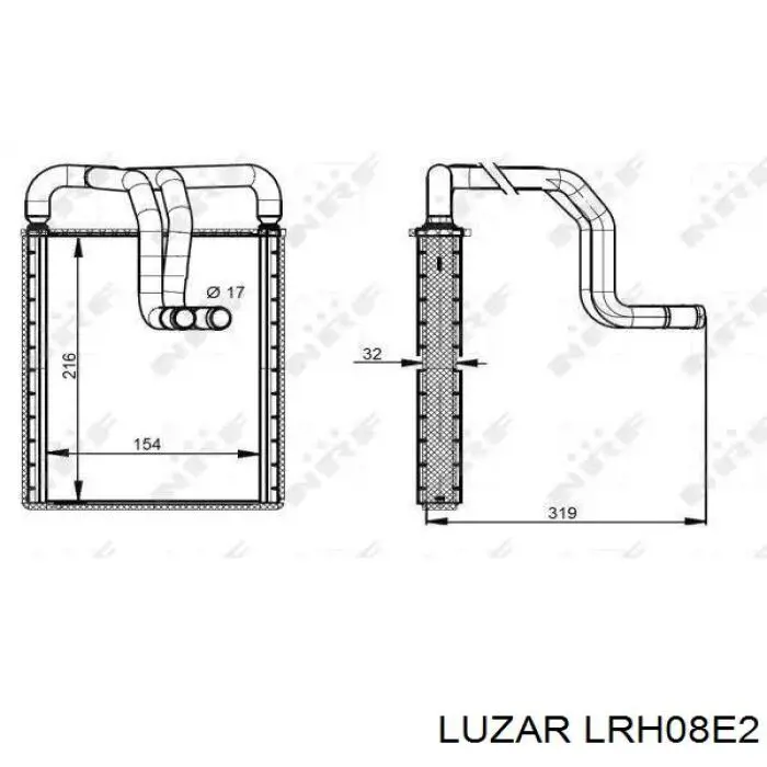 Radiador de forno (de aquecedor) Luzar LRH08E2 preço, a partir de 90,24 USD