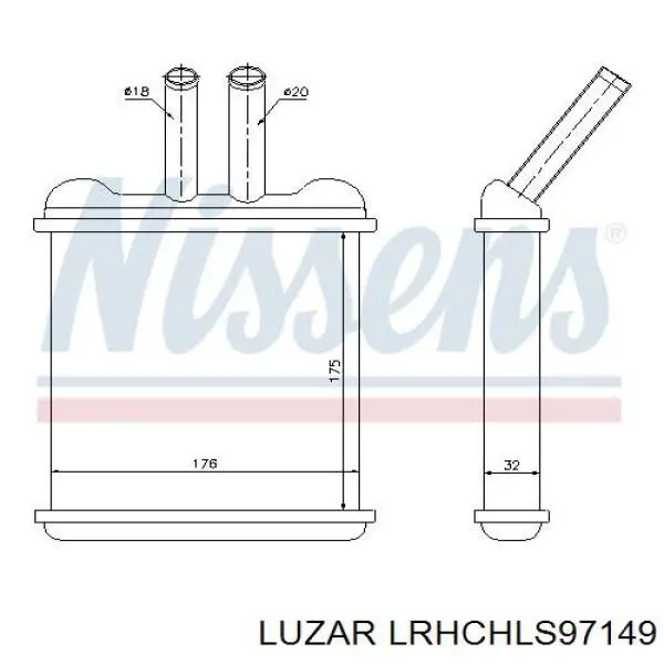 Radiador de forno (de aquecedor) Luzar LRHCHLS97149 preço, a partir de 48,99 USD