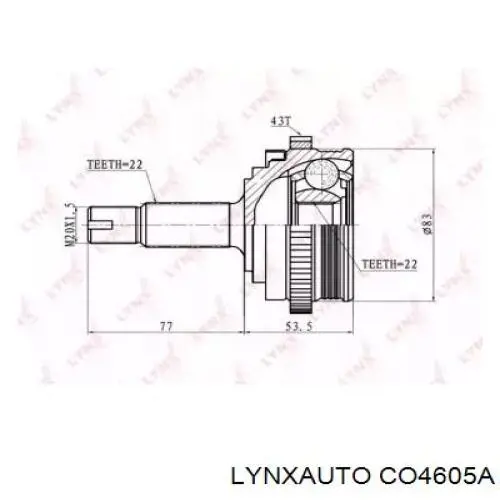 11186221501200 Lada Junta homocinética externa dianteira
