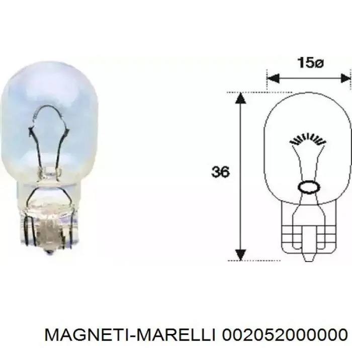 Lâmpada Magneti Marelli 002052000000 preço, a partir de 2,89 USD