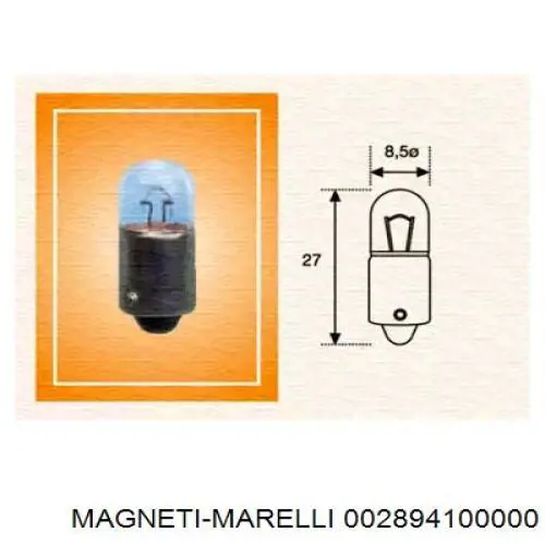 Lâmpada Magneti Marelli 002894100000 preço, a partir de 0,82 USD