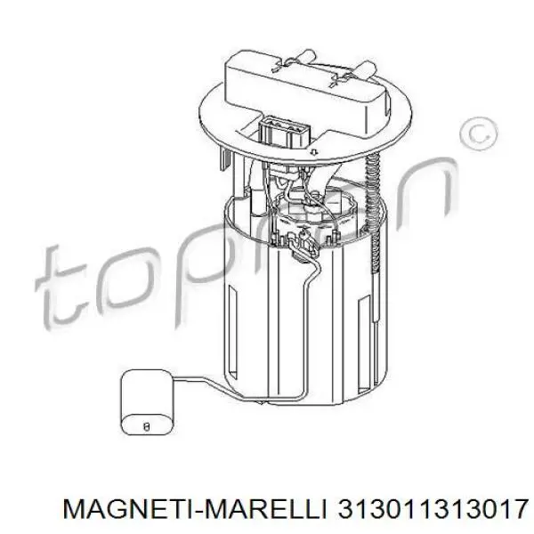 Módulo de bomba de combustível com sensor do nível de combustível Magneti Marelli 313011313017 preço, a partir de 101,76 USD