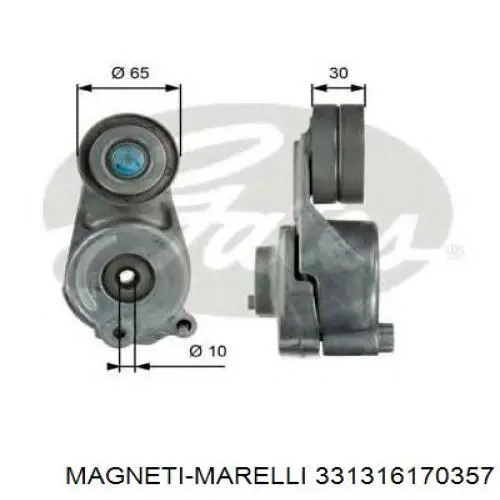Reguladora de tensão da correia de transmissão Magneti Marelli 331316170357 preço, a partir de 56,90 USD