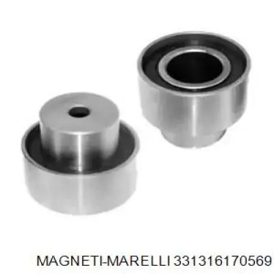 331316170569 Magneti Marelli Rolo parasita da correia do mecanismo de distribuição de gás