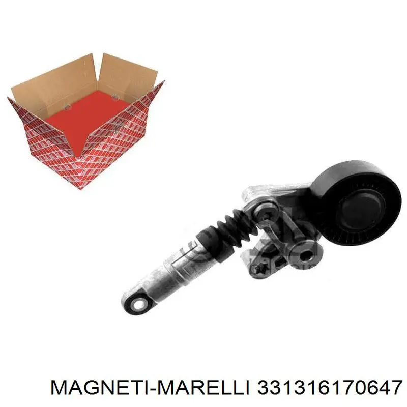 Rolo de reguladora de tensão da correia de transmissão Magneti Marelli 331316170647 preço, a partir de 22,92 USD
