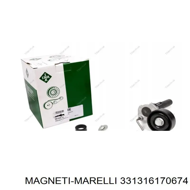 Compre 331316170674 Magneti Marelli Rolo de reguladora de tensão da correia de transmissão