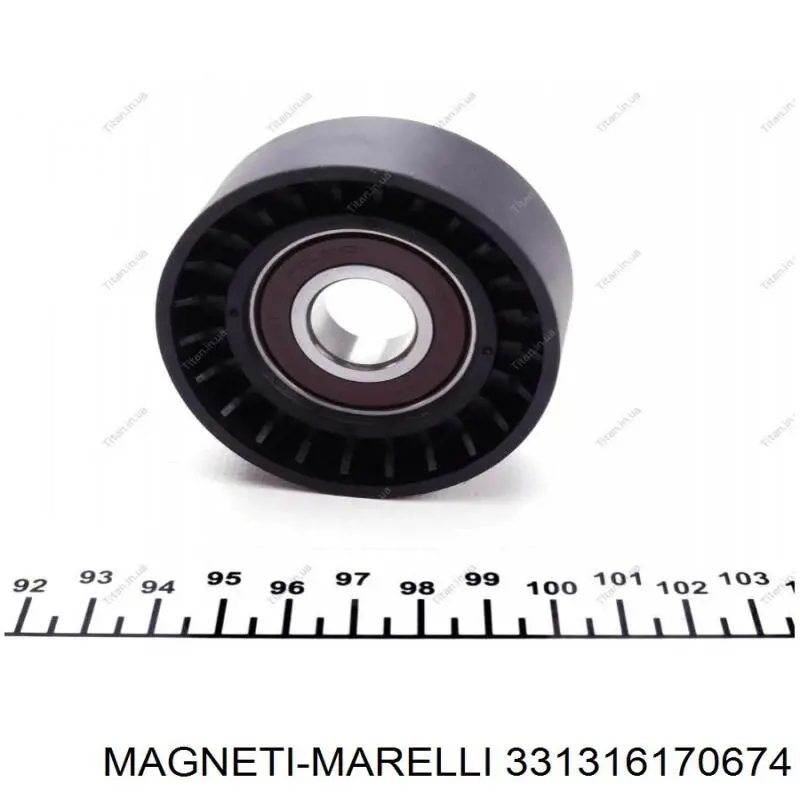 Rolo de reguladora de tensão da correia de transmissão 331316170674 Magneti Marelli