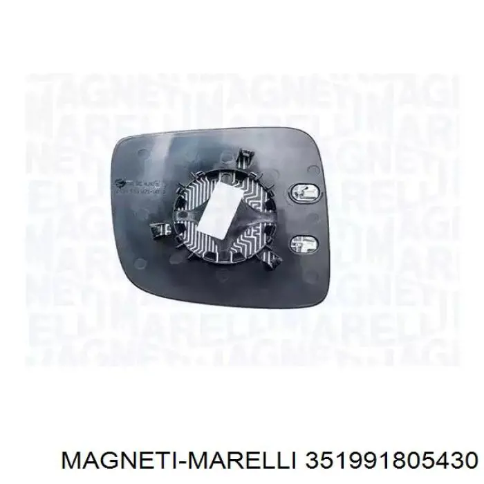351991805430 Magneti Marelli Elemento espelhado do espelho de retrovisão esquerdo