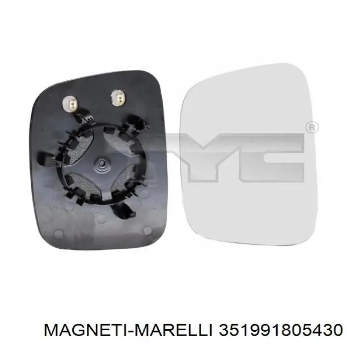 Elemento espelhado do espelho de retrovisão esquerdo Magneti Marelli 351991805430 preço, a partir de 29,06 USD