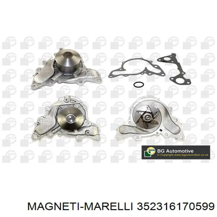 Compre 352316170599 Magneti Marelli Bomba de água (bomba) de esfriamento