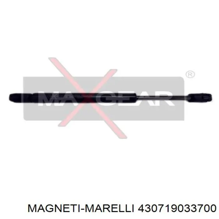 Amortecedor de tampa de porta-malas (de 3ª/5ª porta traseira) 430719033700 Magneti Marelli