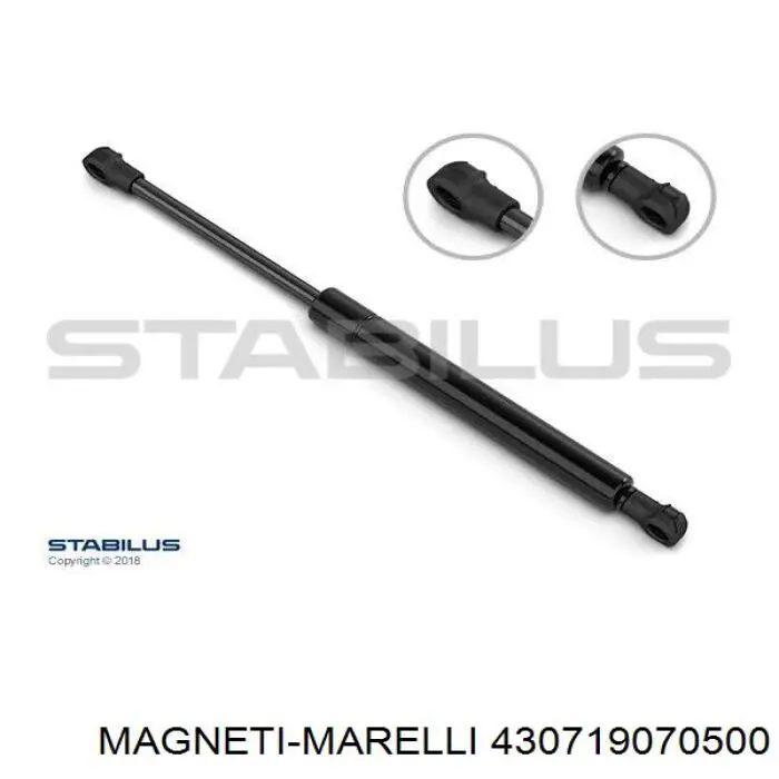 Amortecedor de tampa de porta-malas (de 3ª/5ª porta traseira) Magneti Marelli 430719070500 preço, a partir de 13,43 USD