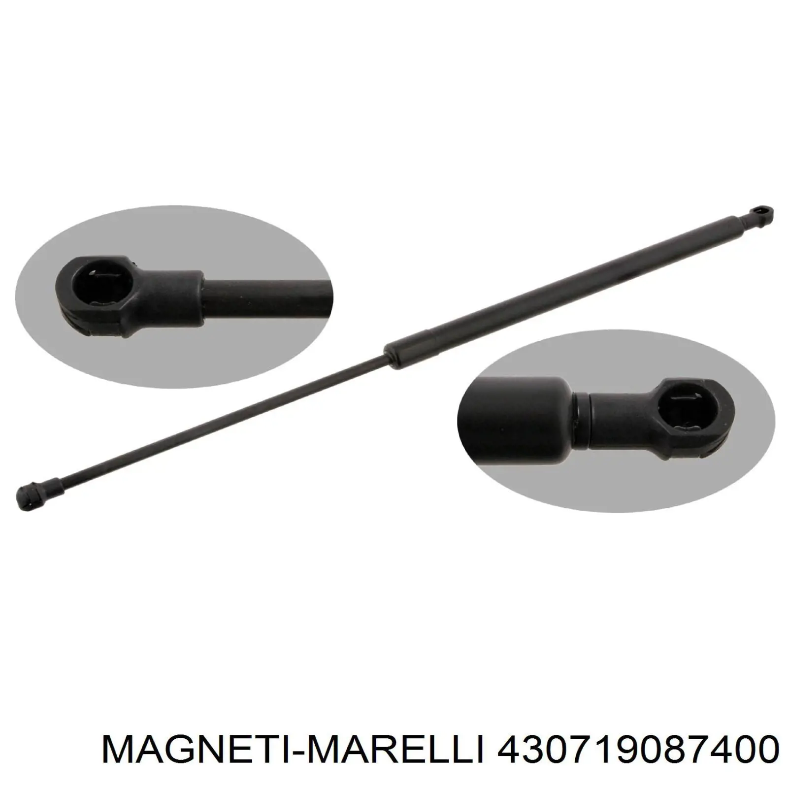 Amortecedor de tampa de porta-malas (de 3ª/5ª porta traseira) 430719087400 Magneti Marelli