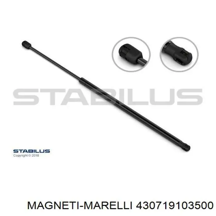 Amortecedor de tampa de porta-malas (de 3ª/5ª porta traseira) Magneti Marelli 430719103500 preço, a partir de 21,94 USD