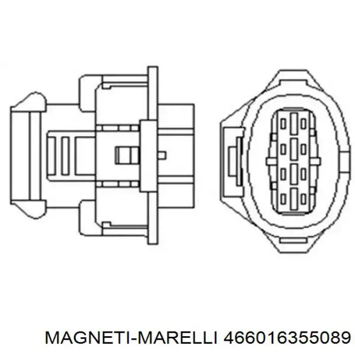 466016355089 Magneti Marelli Sonda lambda, sensor de oxigênio depois de catalisador