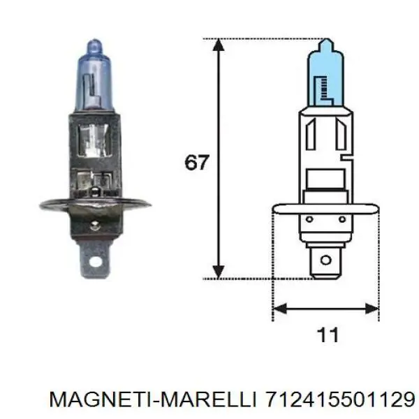 Compre 712415501129 Magneti Marelli Luz esquerda