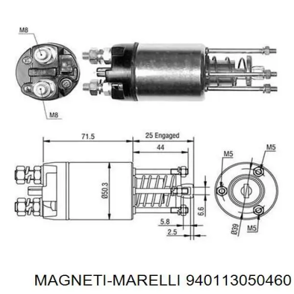 Compre ZM3651 ZM Relê retrator do motor de arranco