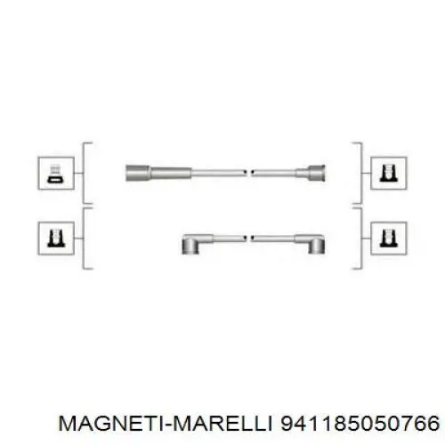 941185050766 Magneti Marelli Fios de alta voltagem, kit