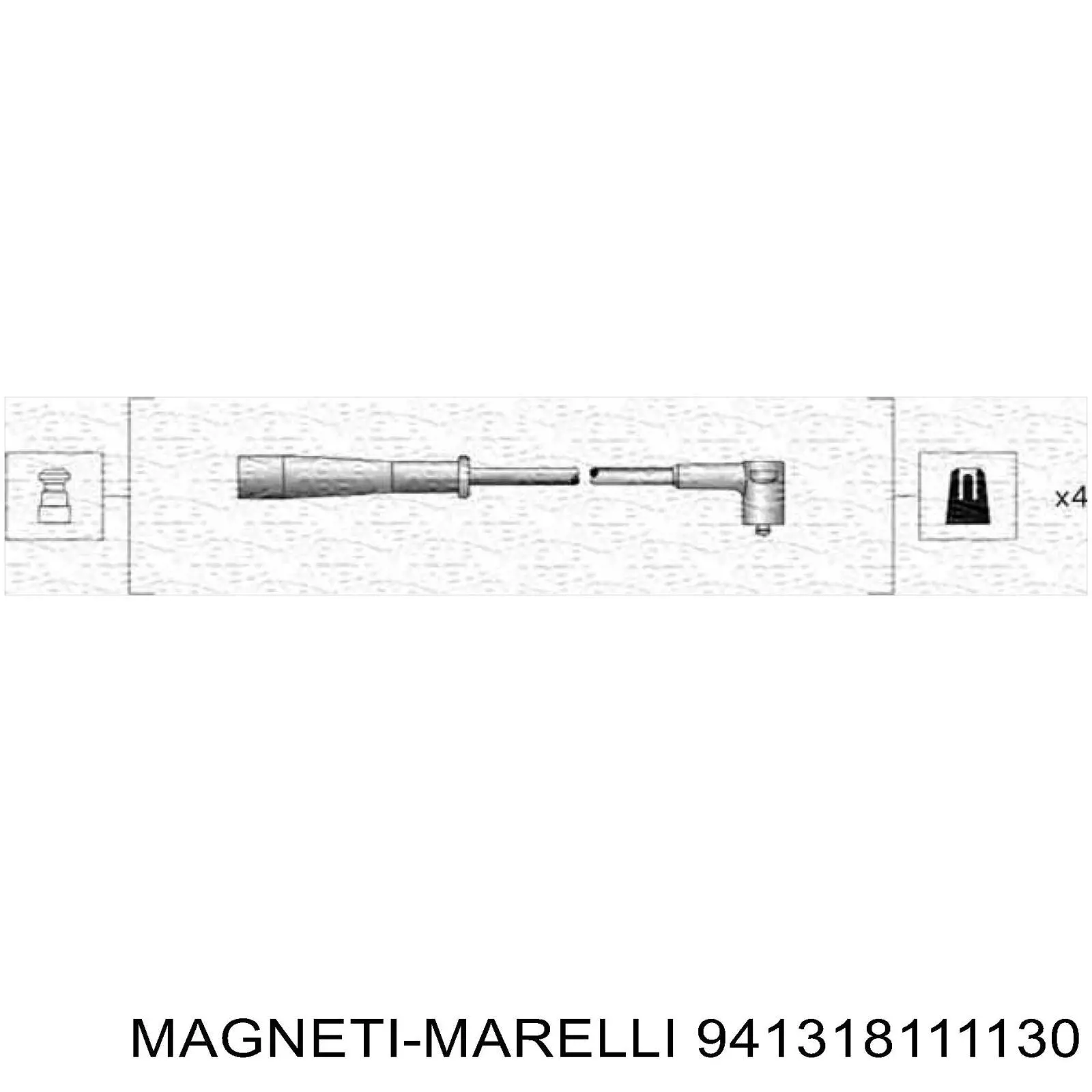 Fios de alta voltagem, kit Magneti Marelli 941318111130 preço, a partir de 28,10 USD