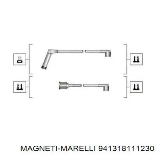 Compre 941318111230 Magneti Marelli Fios de alta voltagem, kit