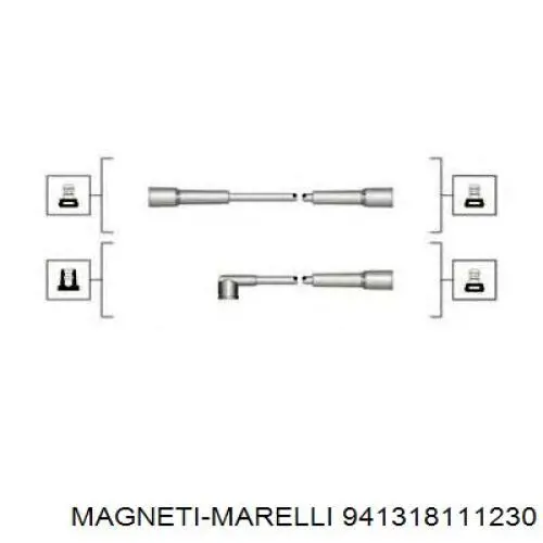 941318111230 Magneti Marelli Fios de alta voltagem, kit