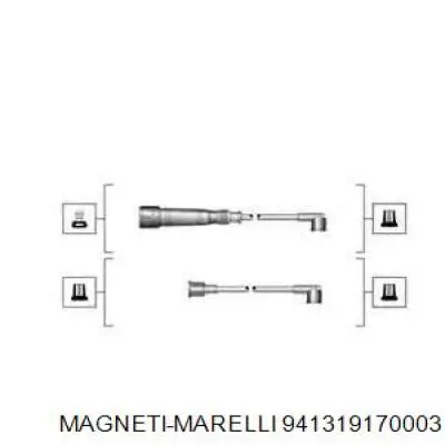 941319170003 Magneti Marelli Fios de alta voltagem, kit