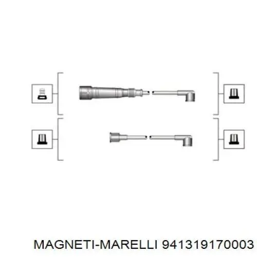Compre 941319170003 Magneti Marelli Fios de alta voltagem, kit