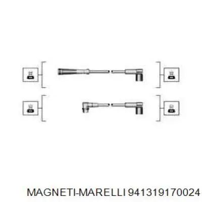 941319170024 Magneti Marelli Fios de alta voltagem, kit