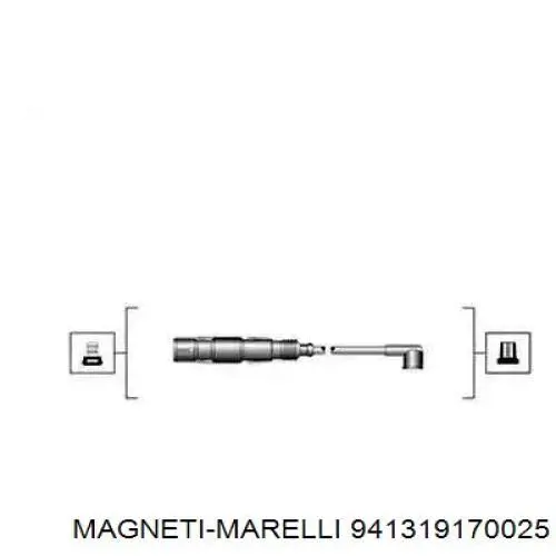 941319170025 Magneti Marelli Fios de alta voltagem, kit