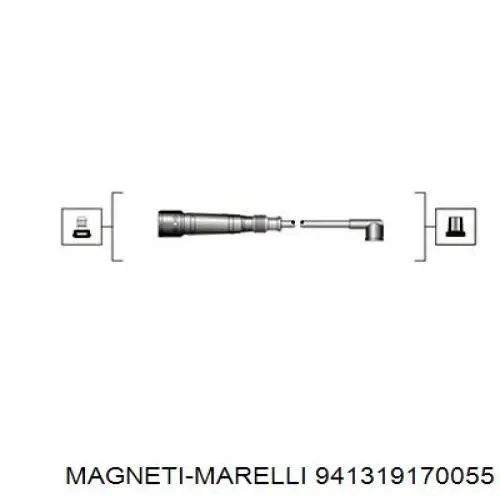 Fios de alta voltagem, kit Magneti Marelli 941319170055 preço, a partir de 52,22 USD