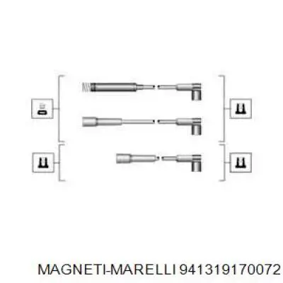 941319170072 Magneti Marelli Fios de alta voltagem, kit
