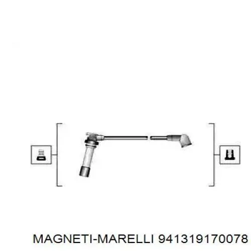 941319170078 Magneti Marelli Fios de alta voltagem, kit