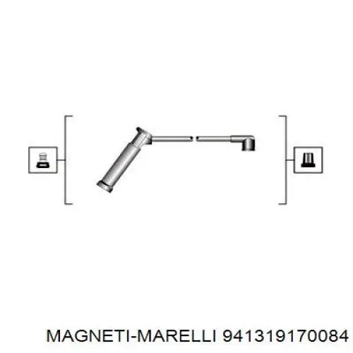 Fios de alta voltagem, kit Magneti Marelli 941319170084 preço, a partir de 27,94 USD