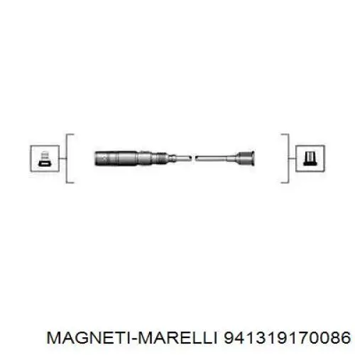 941319170086 Magneti Marelli Fios de alta voltagem, kit