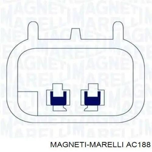 Mecanismo de acionamento de vidro da porta dianteira direita AC188 Magneti Marelli