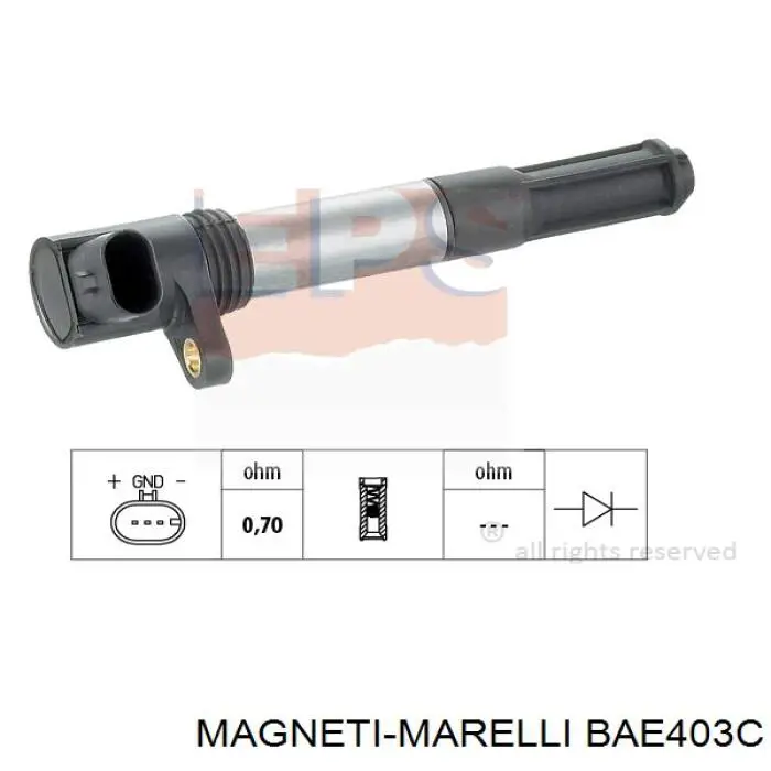 Bobina de ignição Magneti Marelli BAE403C preço, a partir de 36,21 USD